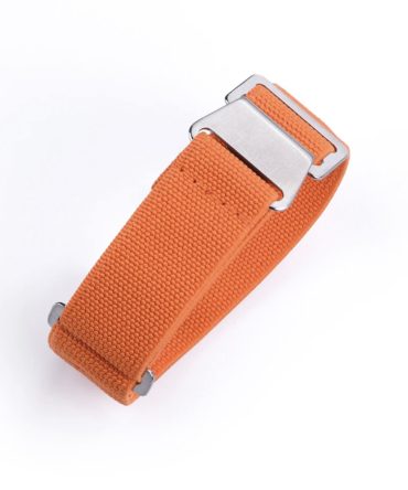 Orange elastiskt klockband av nylon