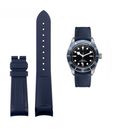 Gummi Curved 22mm - Blå