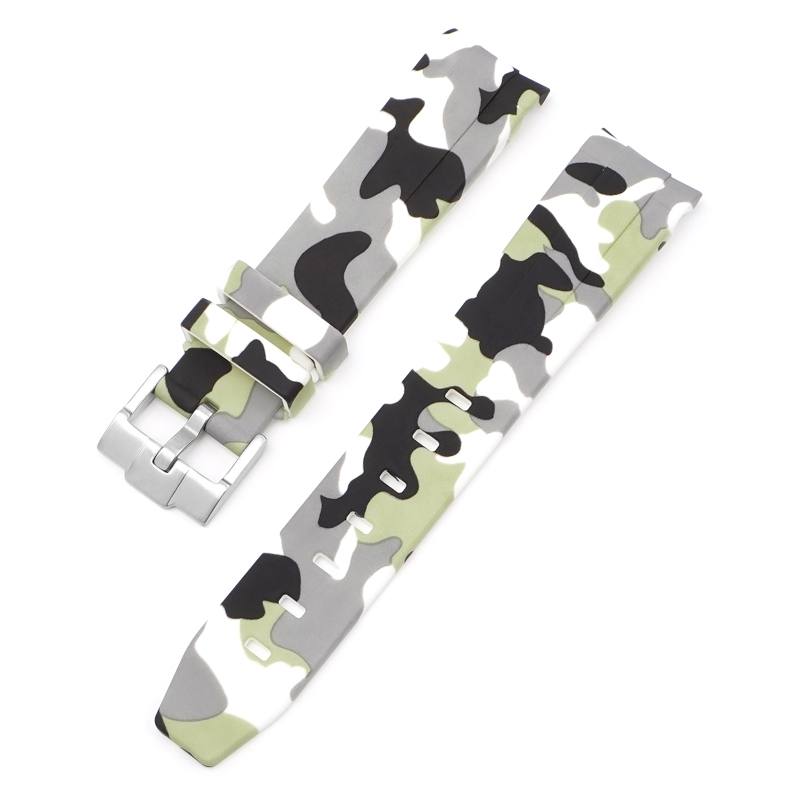 Gummi Curved Camo - Vit