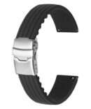 Gummi Stripe - Svart - 20mm