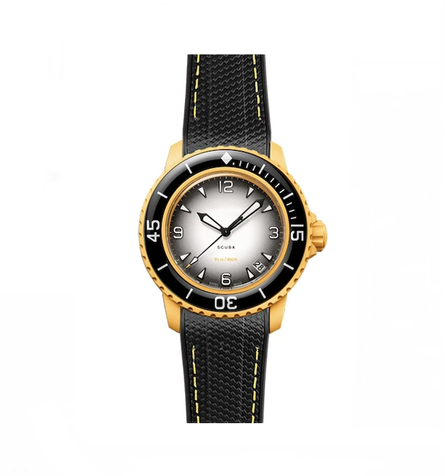Gummi Curved Fifty Fathoms Premium - Svart / gul