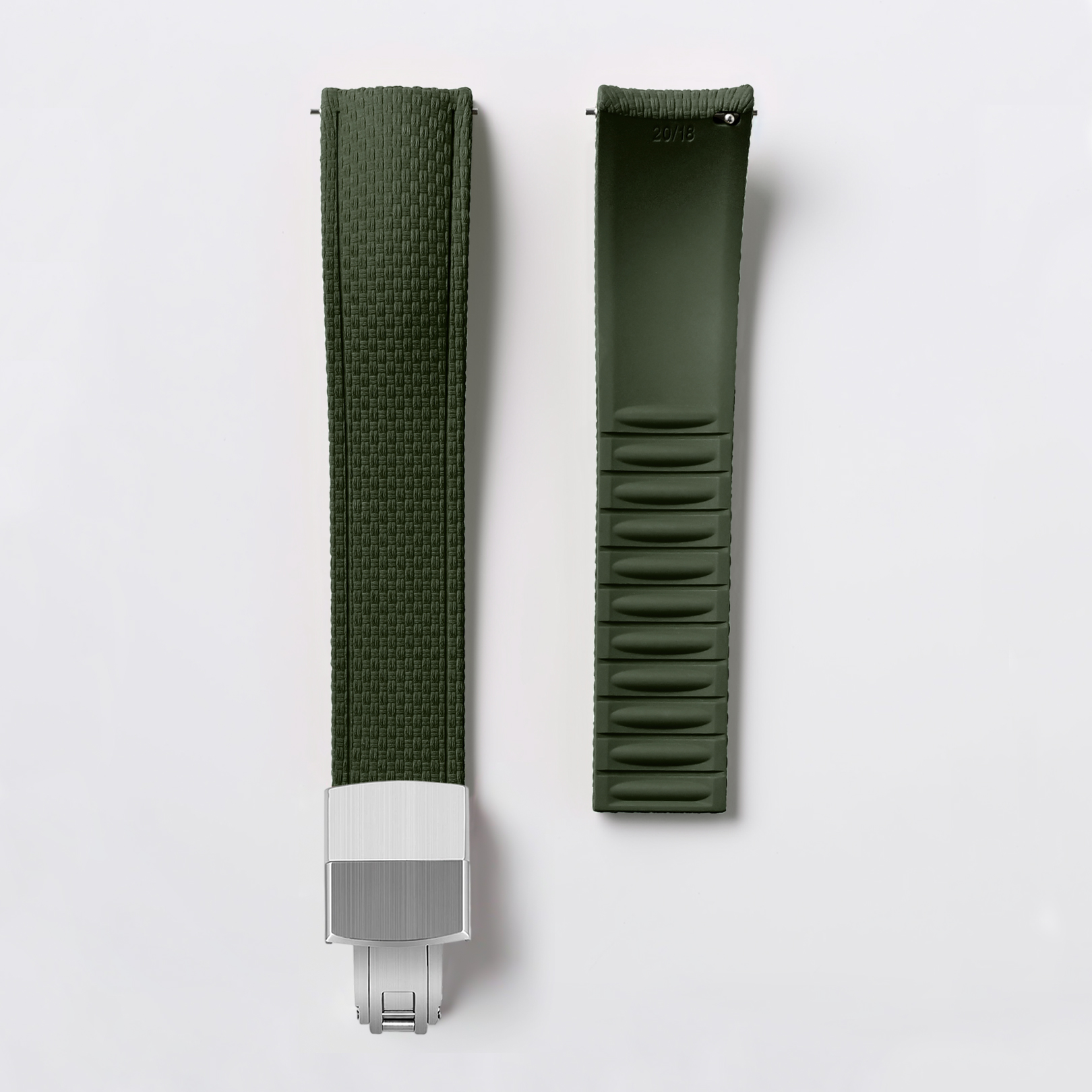 Gummi Semi-Curved Woven CTS FKM - grön