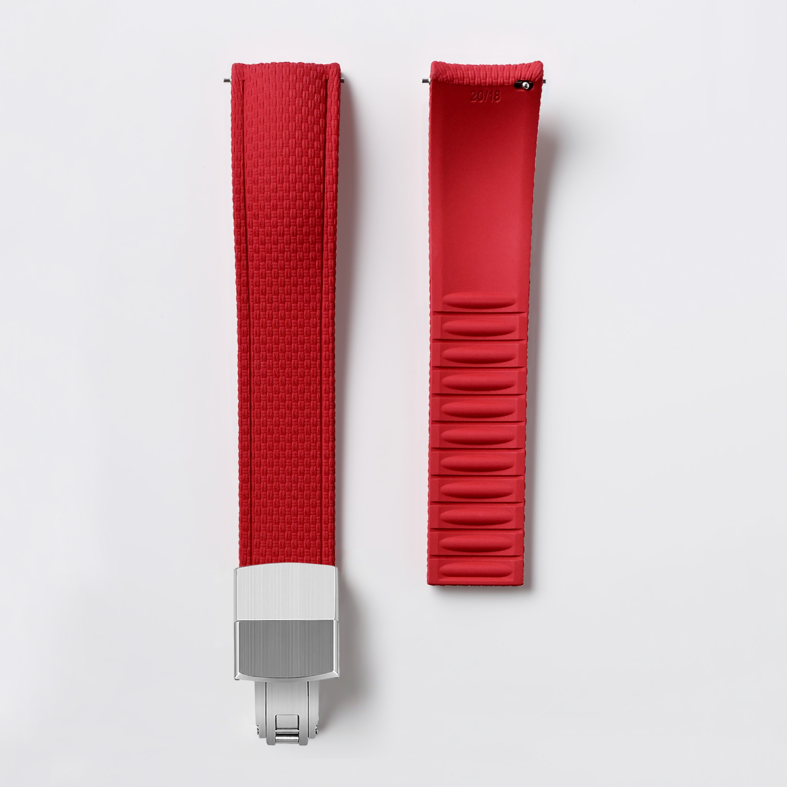 Gummi Semi-Curved Woven CTS FKM - röd